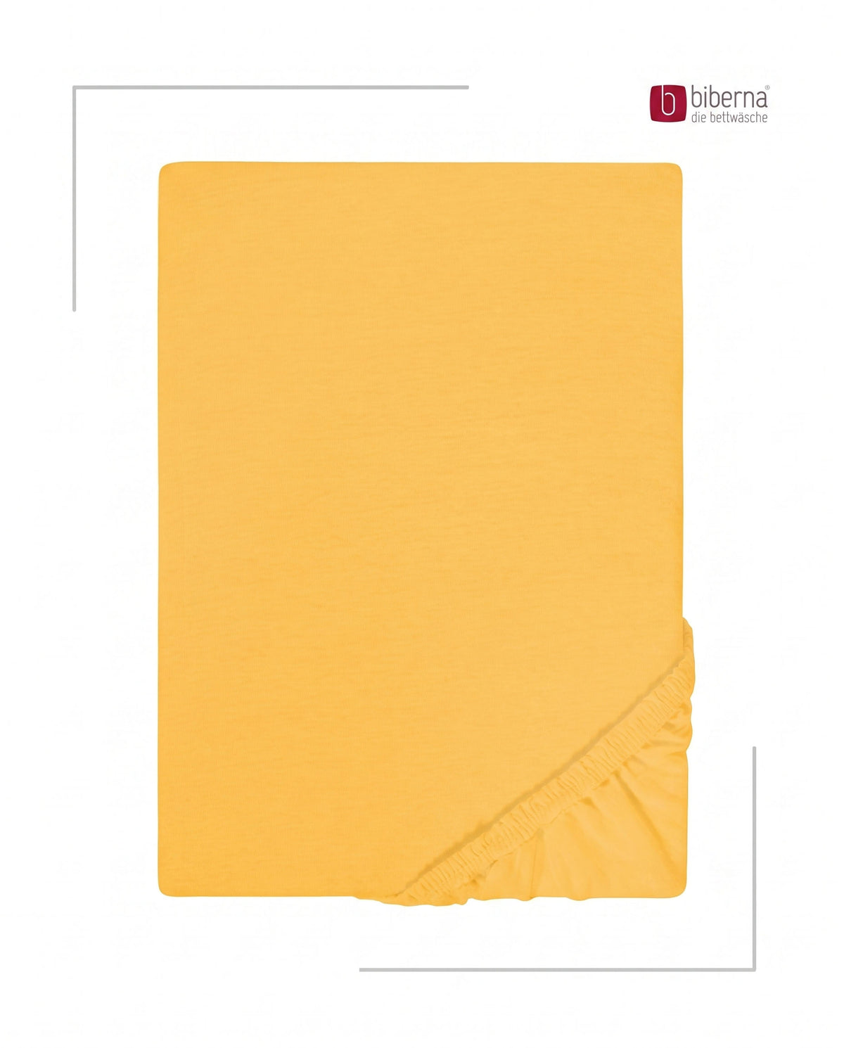 biberna Jersey Spannbetttuch – Honig, Produktansicht