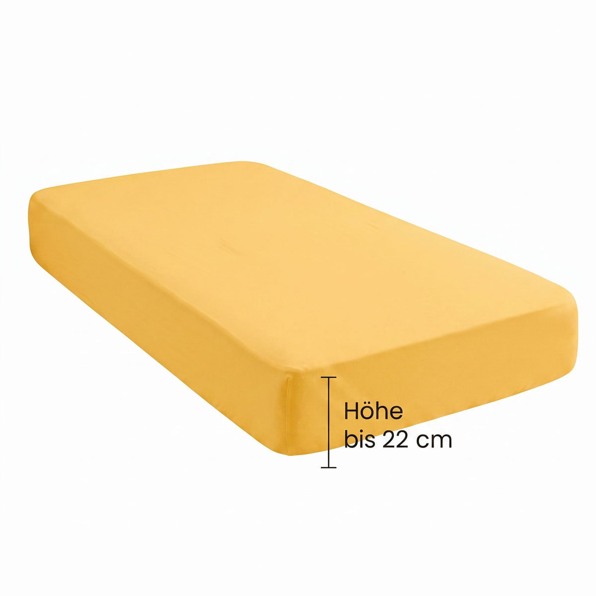 biberna Jersey Spannbetttuch – Steghöhe