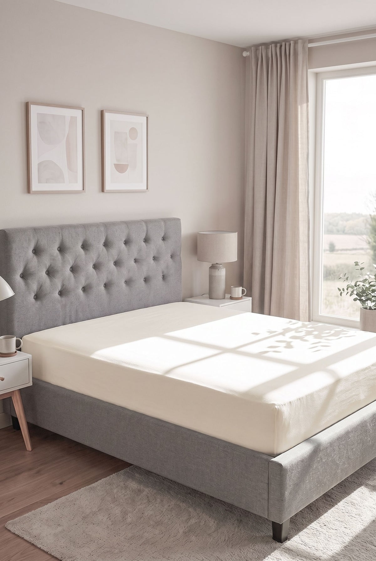 biberna Jersey Spannbetttuch – Natur im Schlafzimmer