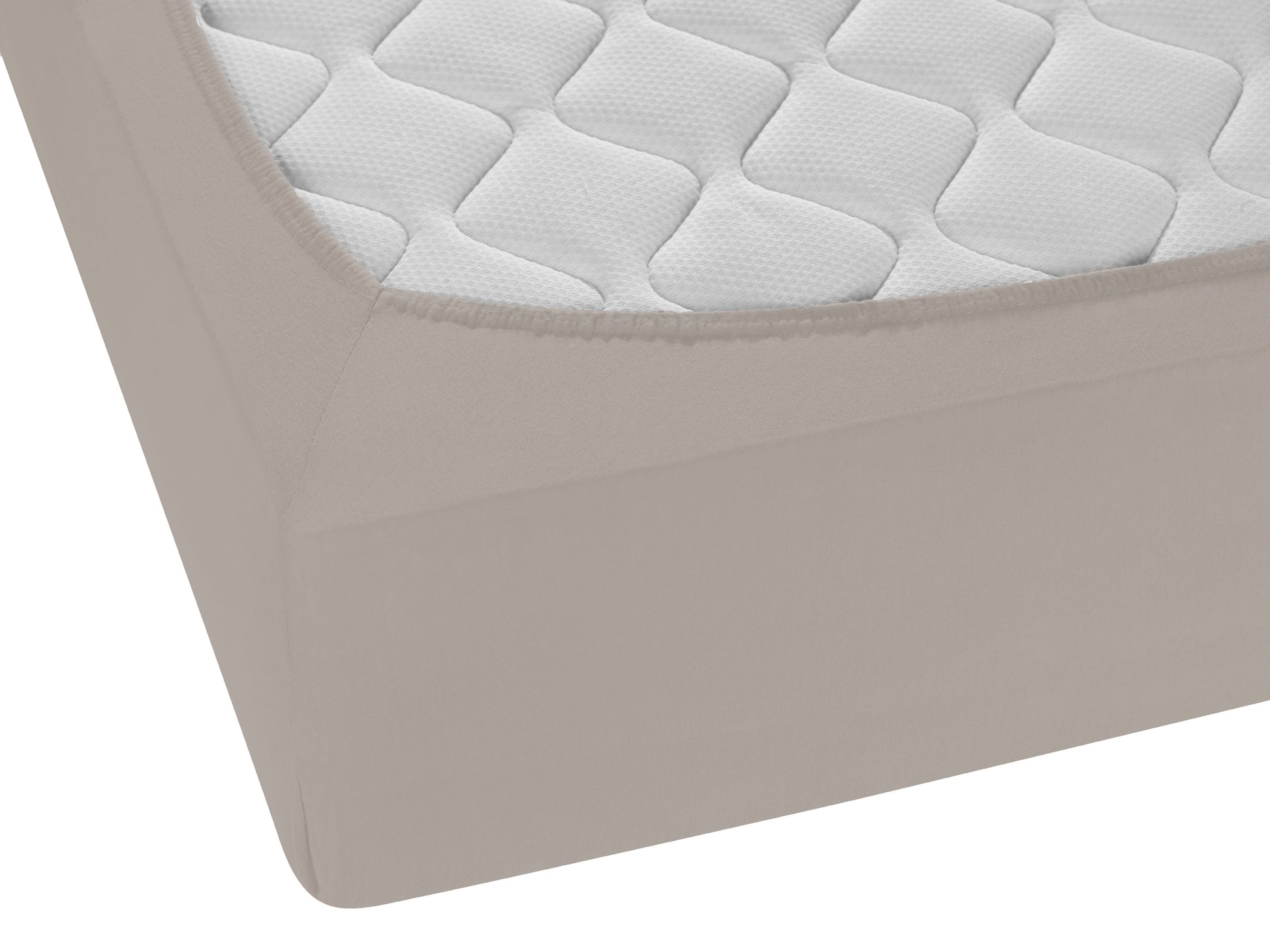 biberna Jersey-Elastic-Boxspring Spannbetttuch – Detailaufnahme