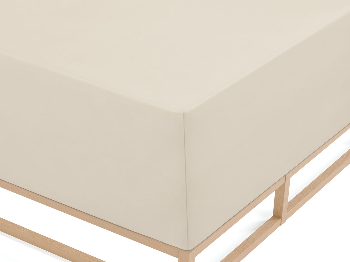 biberna Jersey-Elastic-Boxspring Spannbetttuch – Detailaufnahme