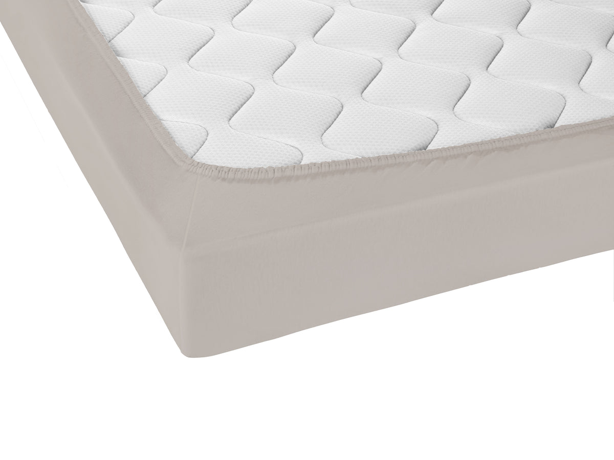 biberna Jersey-Elastic-Topper Spannbetttuch – Detailaufnahme