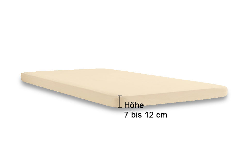 biberna Jersey-Elastic-Topper Spannbetttuch – Steghöhe