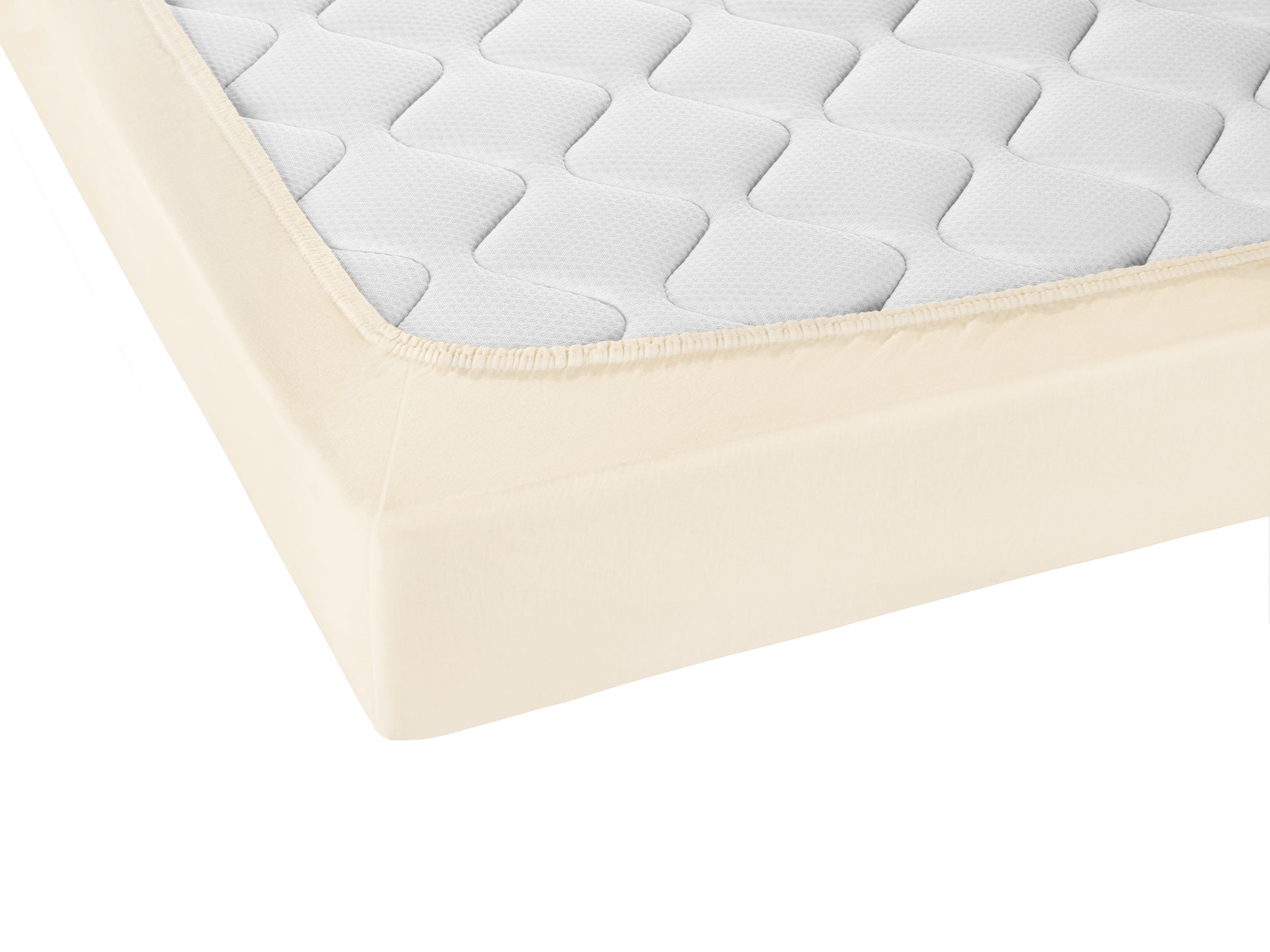 biberna Jersey-Elastic-Topper Spannbetttuch – Detailaufnahme