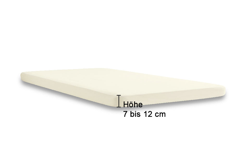 biberna Jersey-Elastic-Topper Spannbetttuch – Steghöhe