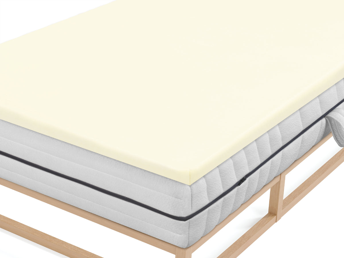 biberna Jersey-Elastic-Topper Spannbetttuch – Detailaufnahme