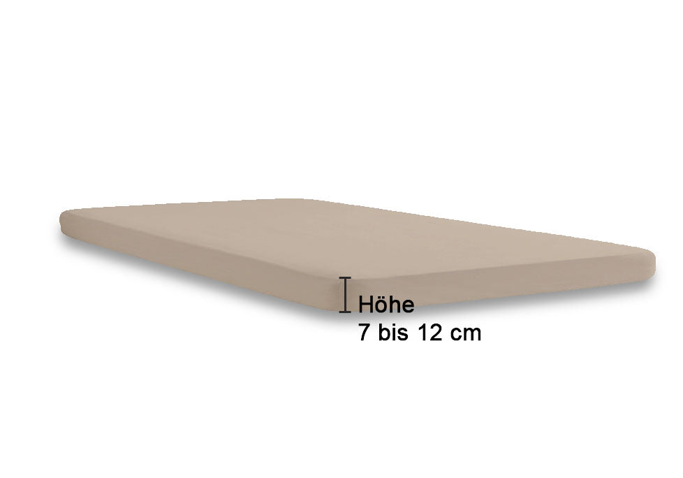 biberna Jersey-Elastic-Topper Spannbetttuch – Steghöhe