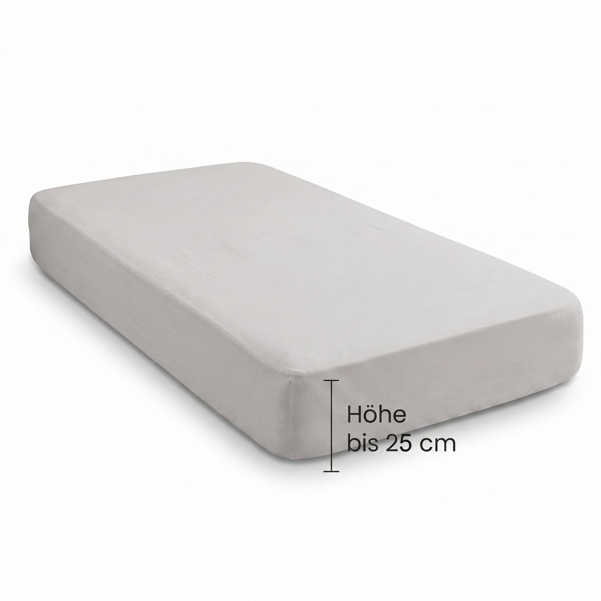 biberna Jersey-Elastic Spannbetttuch – Steghöhe