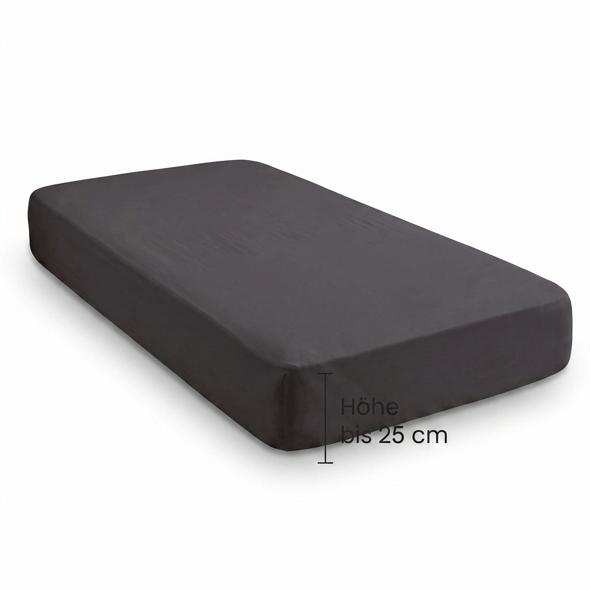 biberna Jersey-Elastic Spannbetttuch – Steghöhe