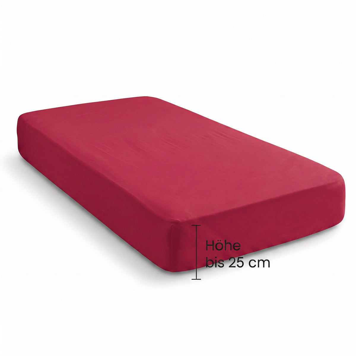 biberna Jersey-Elastic Spannbetttuch – Steghöhe
