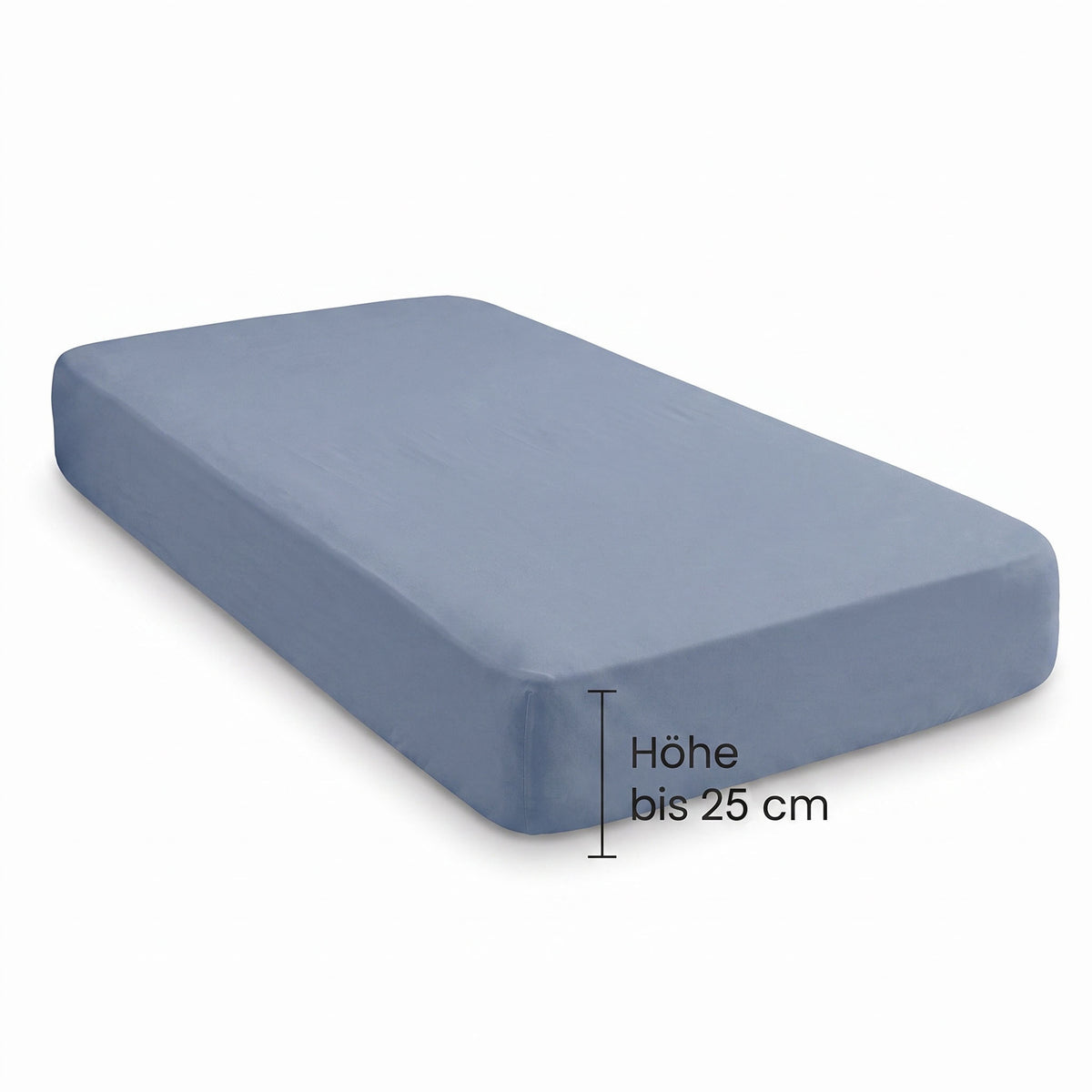 biberna Jersey-Elastic Spannbetttuch – Steghöhe