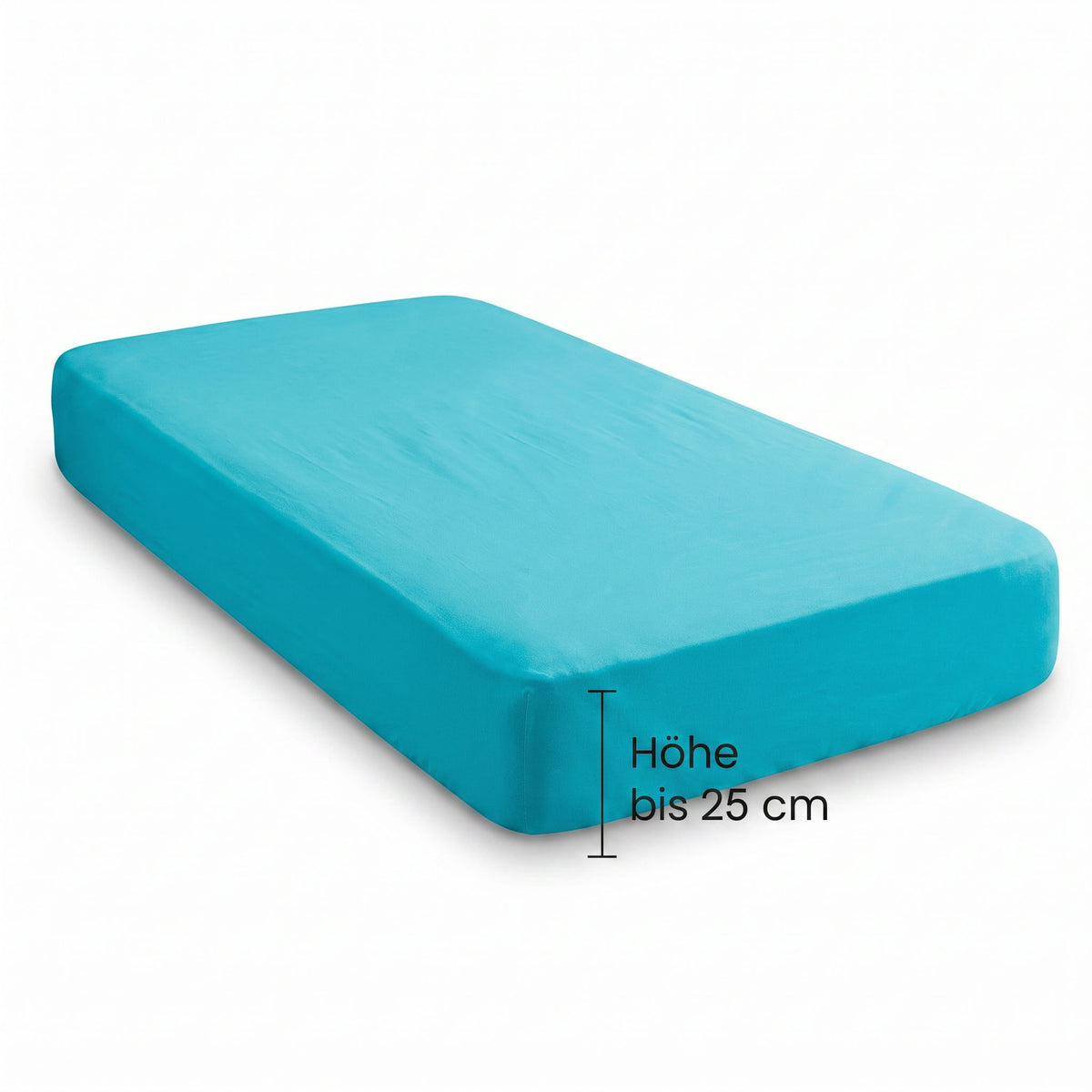 biberna Jersey-Elastic Spannbetttuch – Steghöhe