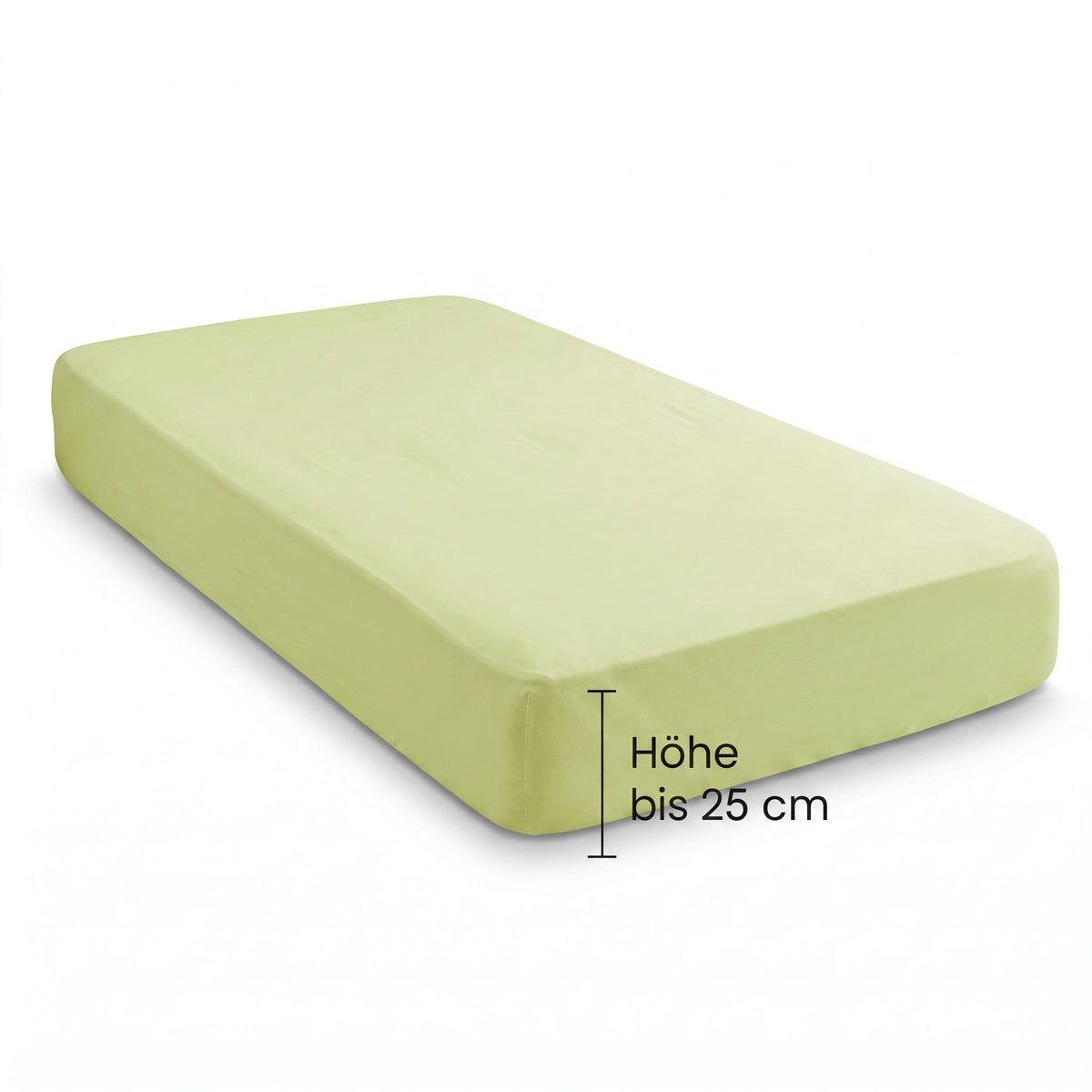 biberna Jersey-Elastic Spannbetttuch – Steghöhe