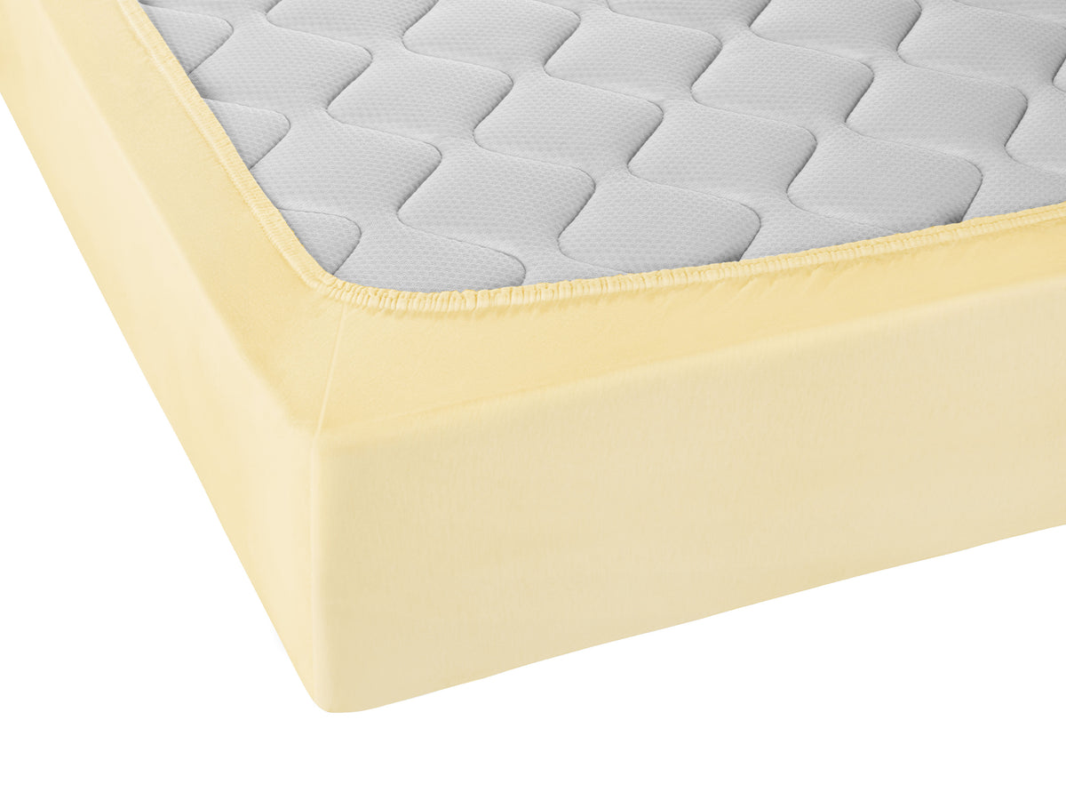 biberna Jersey-Elastic Spannbetttuch – Detailaufnahme