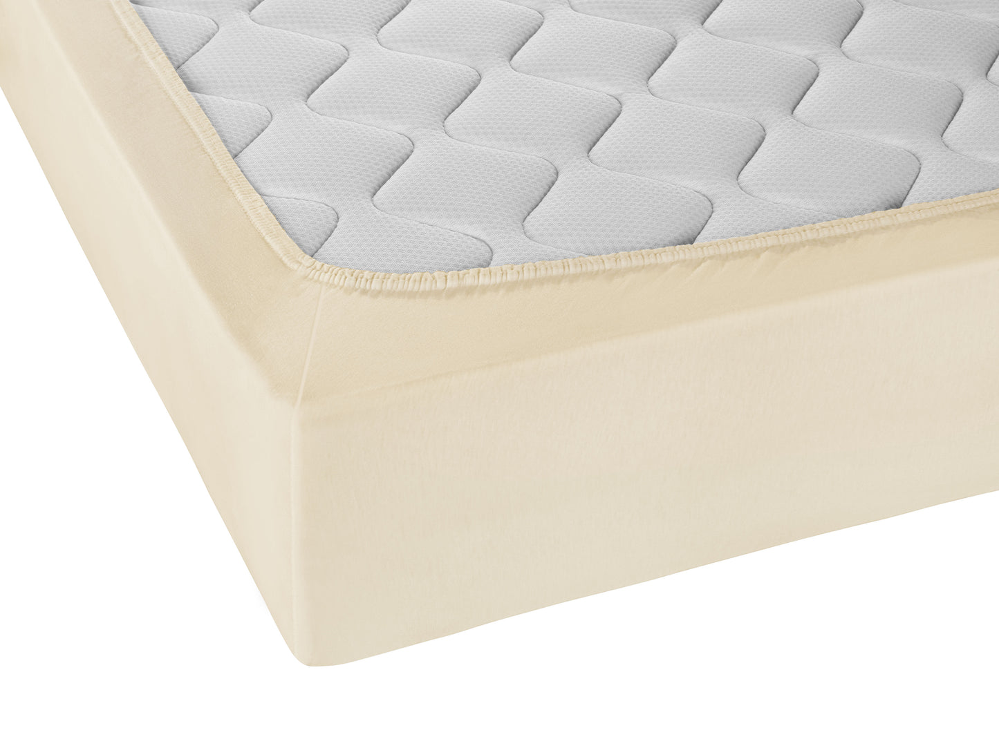 biberna Jersey-Elastic Spannbetttuch – Detailaufnahme