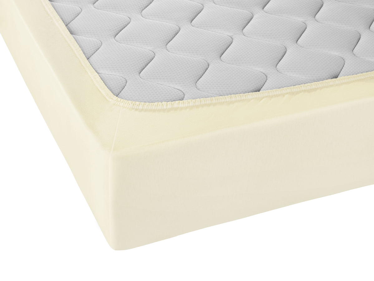 biberna Jersey-Elastic Spannbetttuch – Detailaufnahme