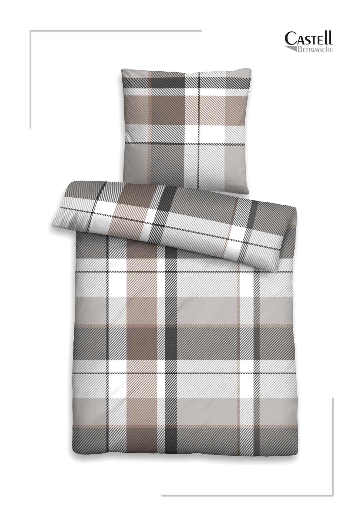 Castell Feinbiber Bettwäsche Taupe – Produktdetail