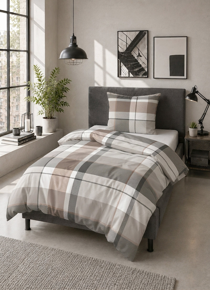 Castell Feinbiber Bettwäsche Taupe – Produktdetail