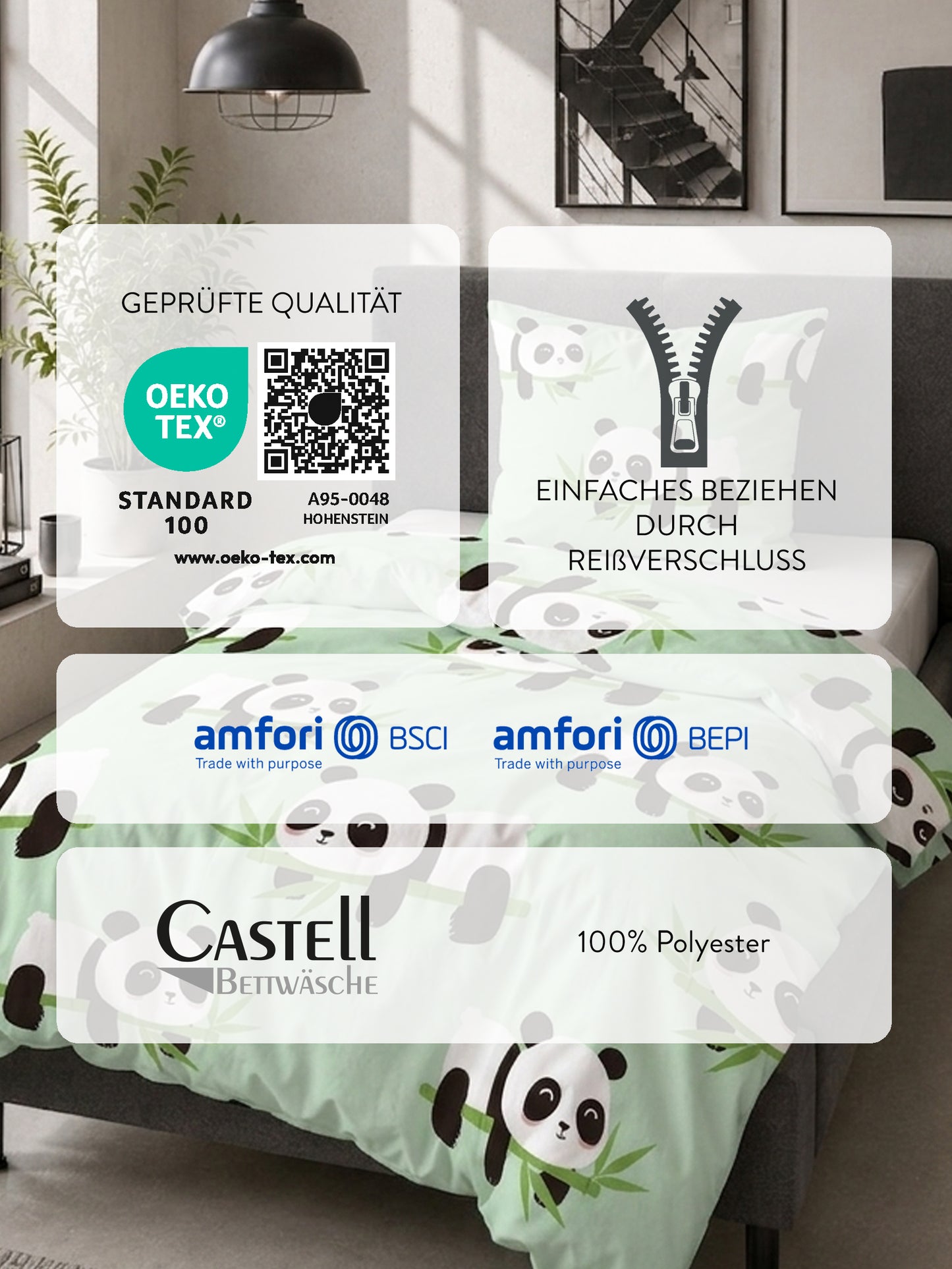 Castell Polar-Fleece Bettwäsche Mint – Produktdetail