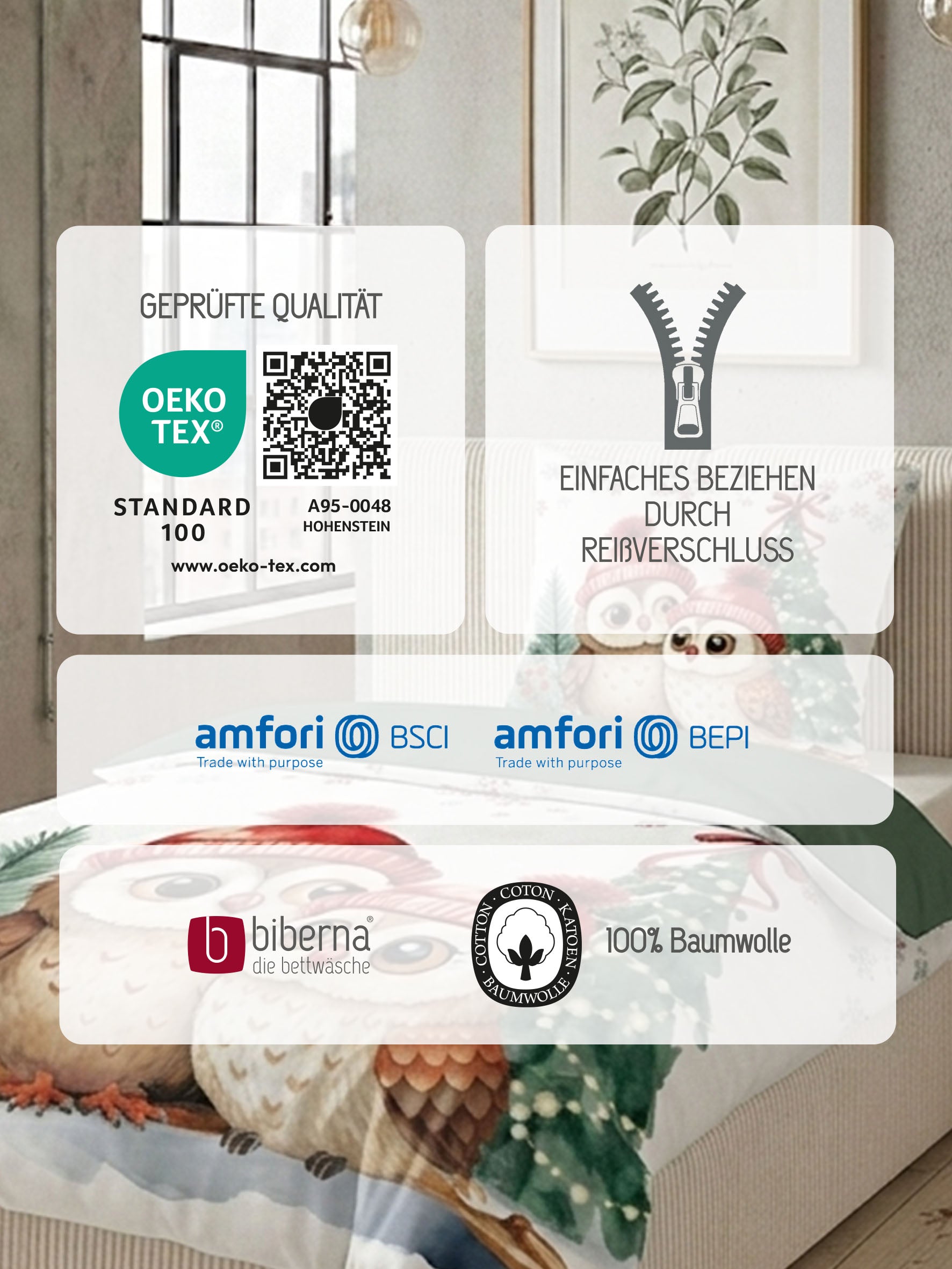 biberna Feinbiber Bettwäsche Tanne – Produktdetail