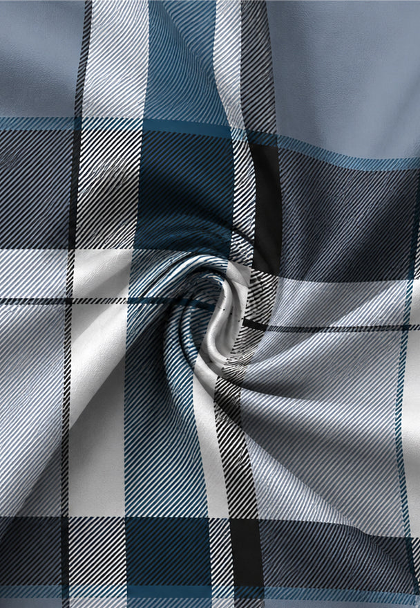Castell Polycotton Biber Petrol – Stoffmuster Polycotton-Biber