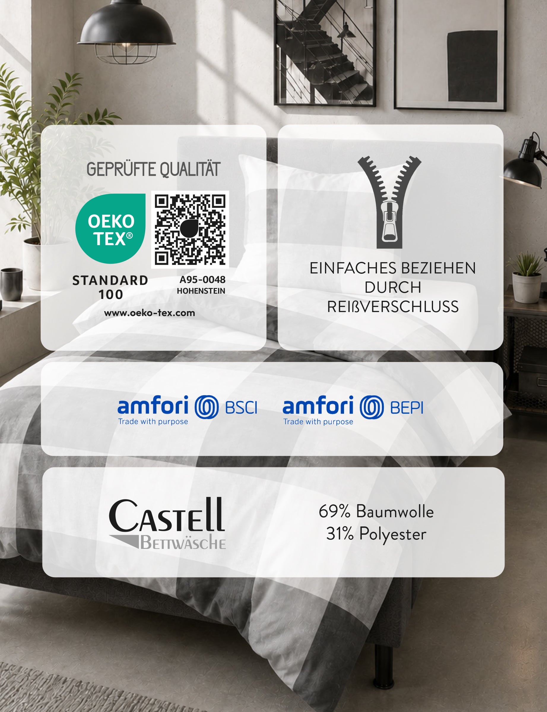 Castell Polycotton Biber Grau – Produktdetail