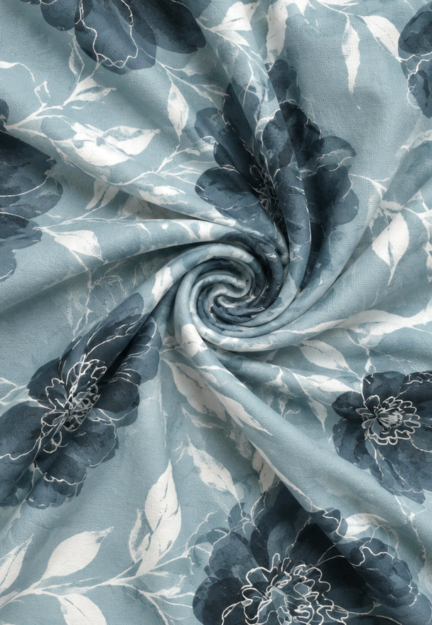Castell Polycotton Biber Petrol – Stoffmuster Polycotton-Biber
