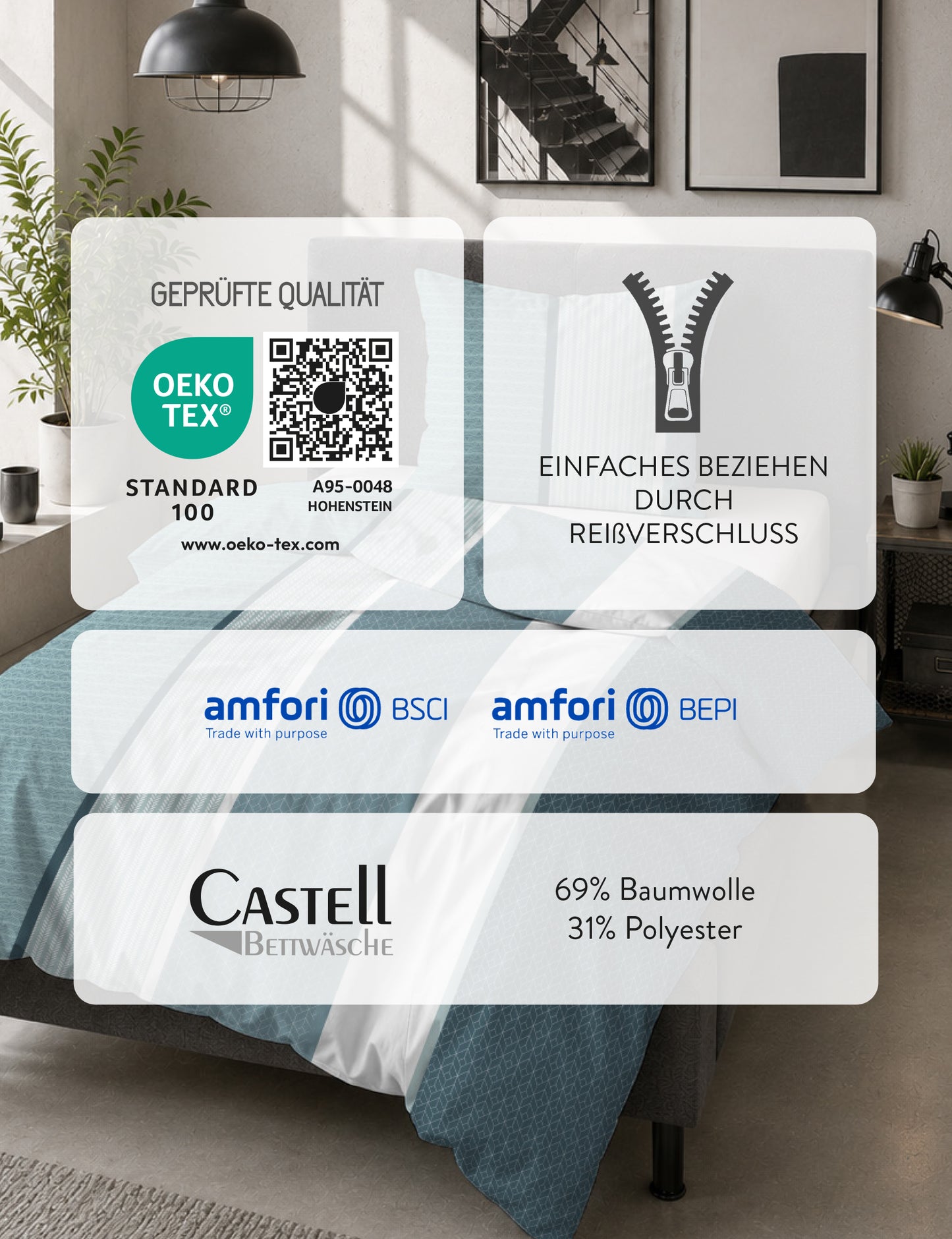 Castell Polycotton Biber Petrol – Produktdetail