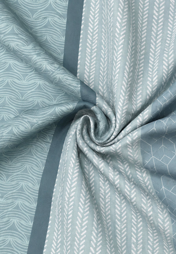 Castell Polycotton Biber Petrol – Stoffmuster Polycotton-Biber
