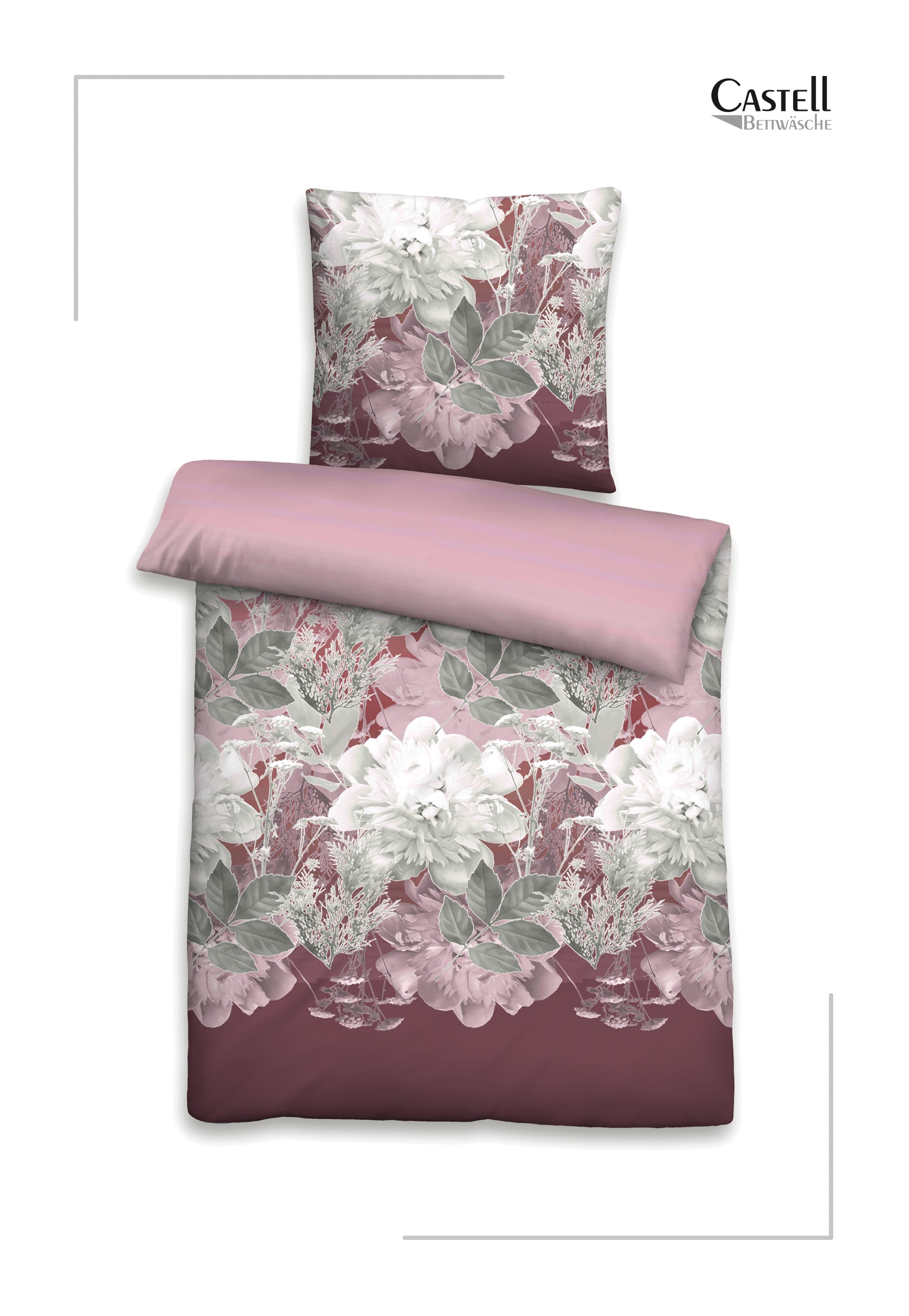 Castell Thermo-Fleece Bettwäsche Bordeauxrot – Produktdetail