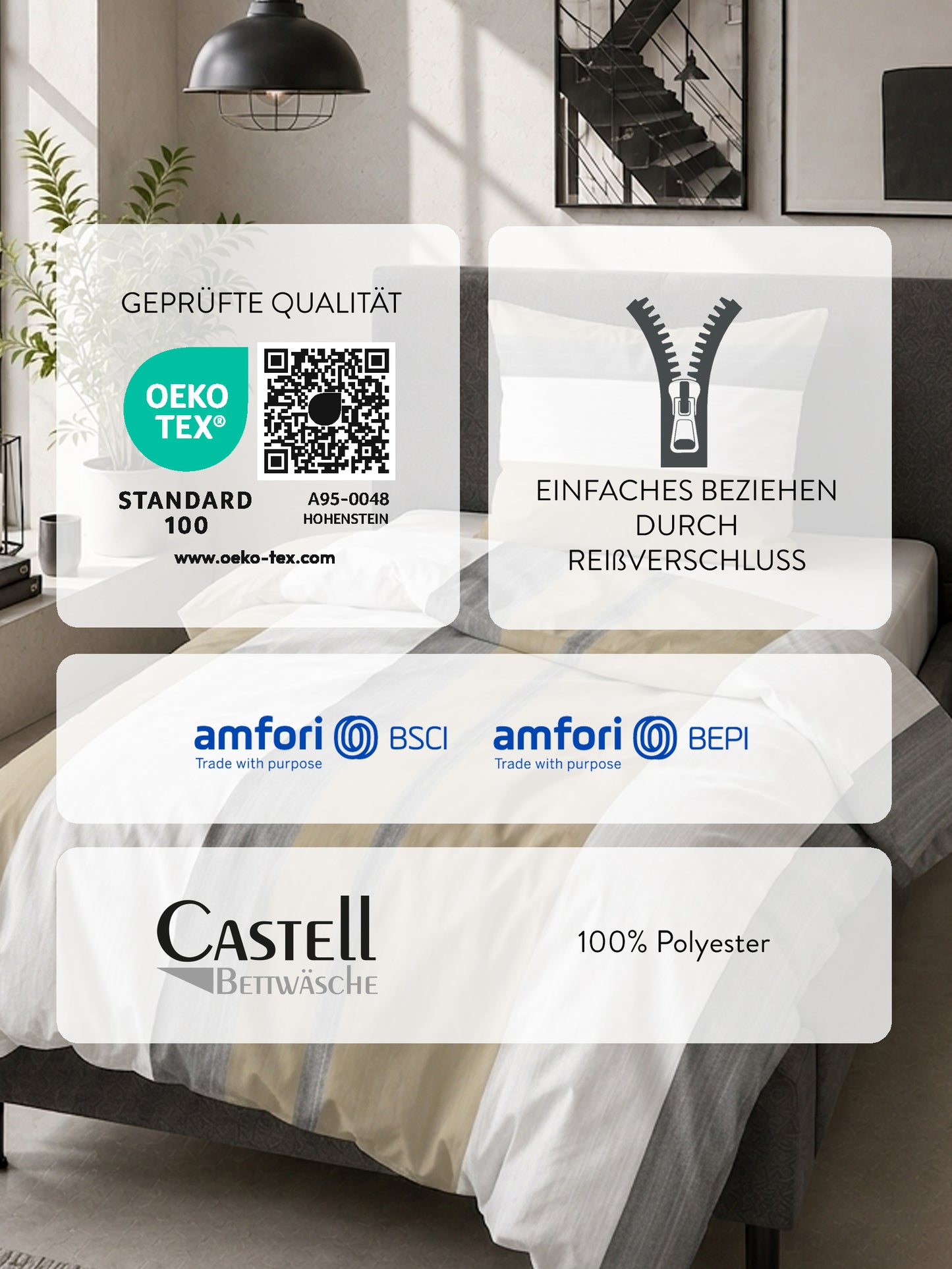 Castell Thermo-Fleece Bettwäsche Kitt – Produktdetail