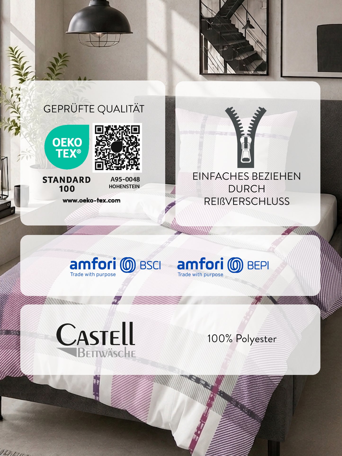 Castell Nicki Bettwäsche Viola – Produktdetail