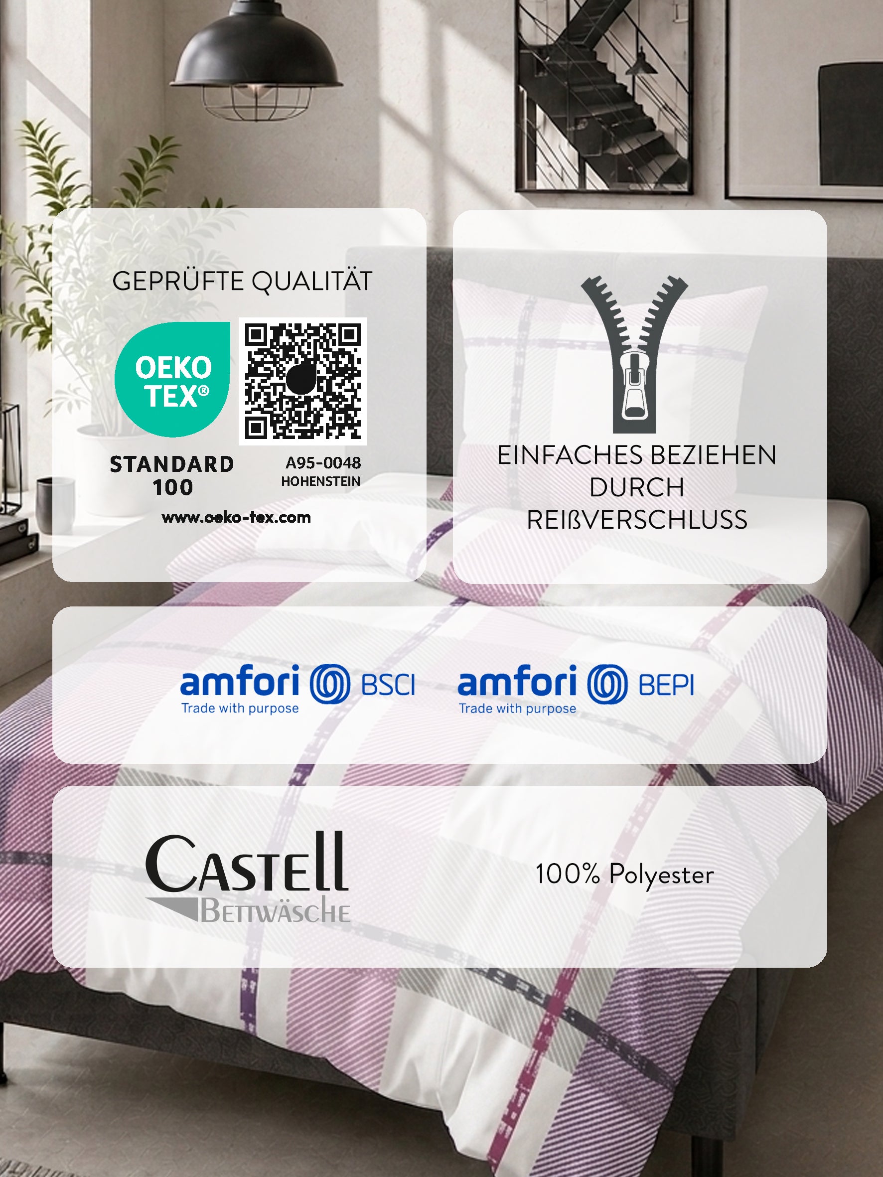 Castell Nicki Bettwäsche Viola – Produktdetail