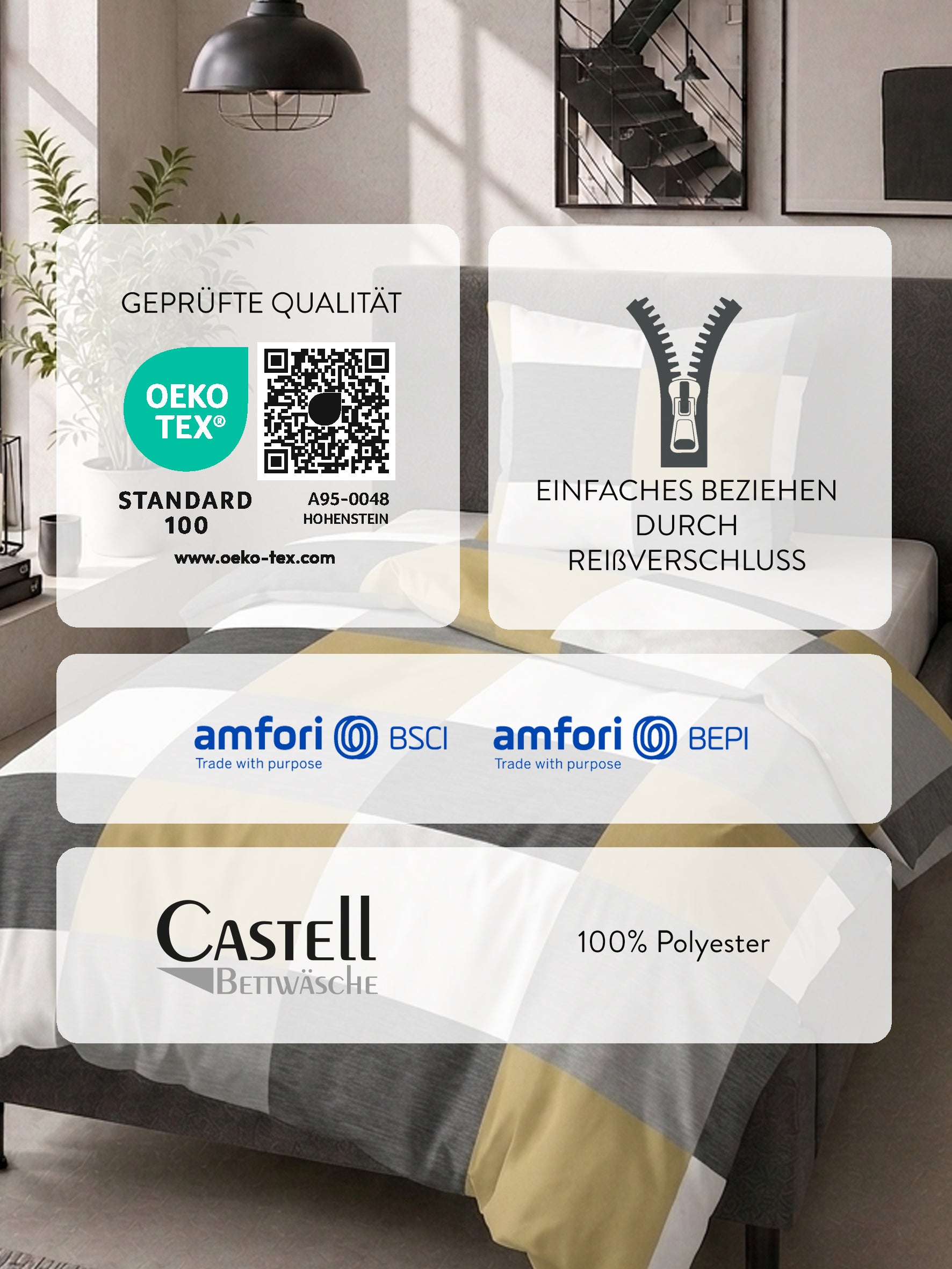 Castell Nicki Bettwäsche Gelb – Produktdetail
