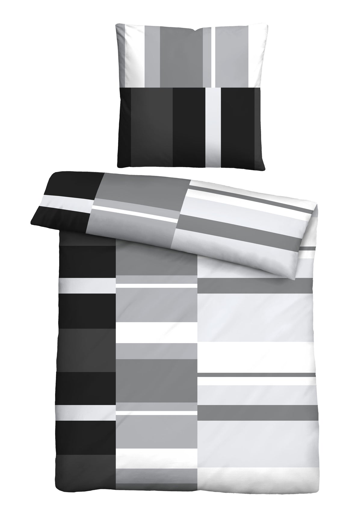 Castell Polycotton Renforce Bettwäsche Schwarz – Renforcé