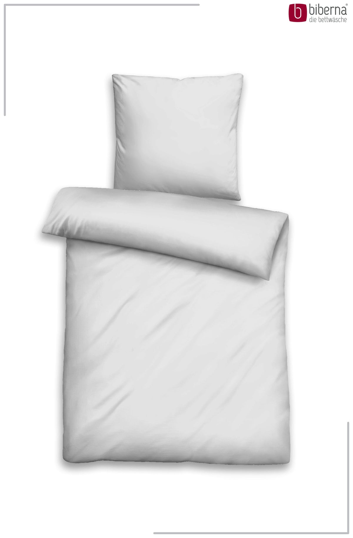 biberna Tencel Bettwäsche Silber/grau – Produktdetail