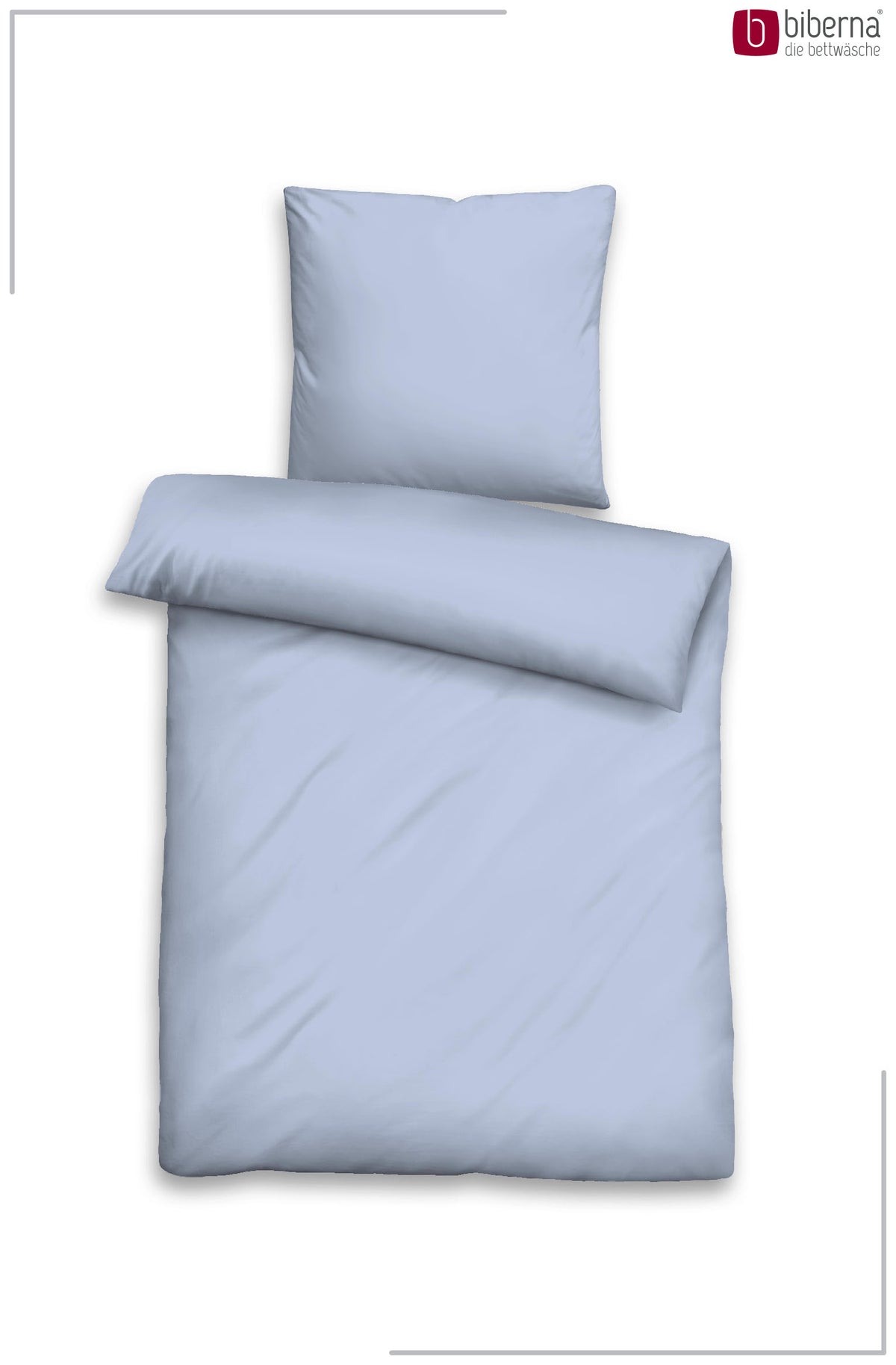 biberna Tencel Bettwäsche Eisblau – Produktdetail