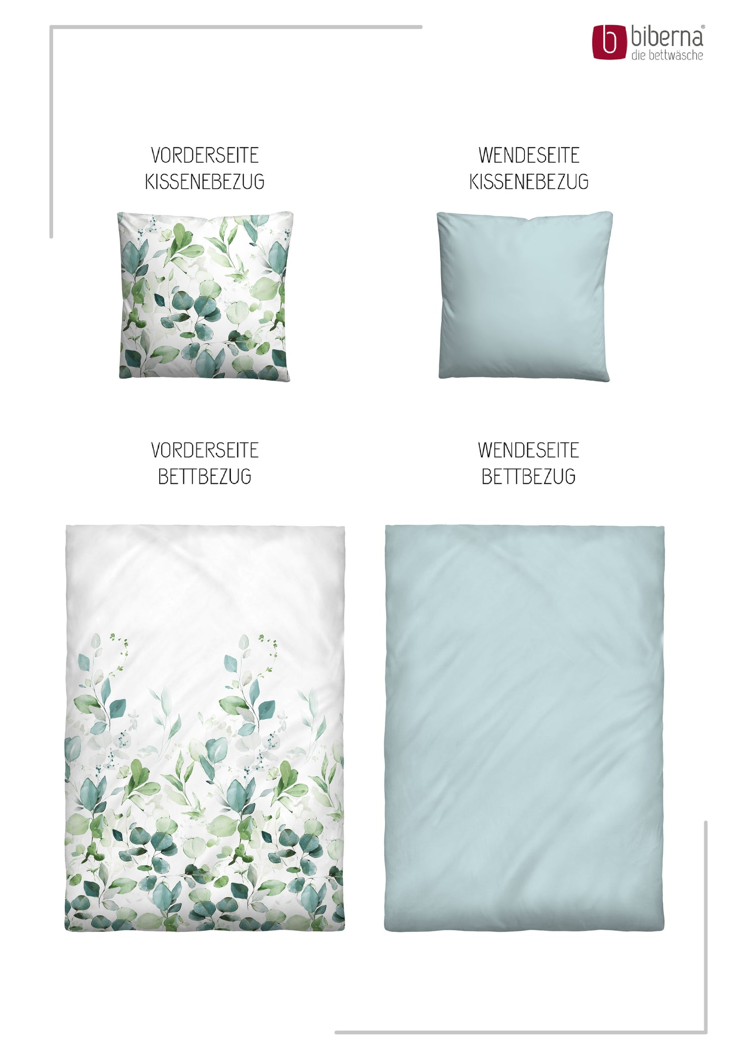 biberna Tencel Bettwäsche Aqua – Produktdetail