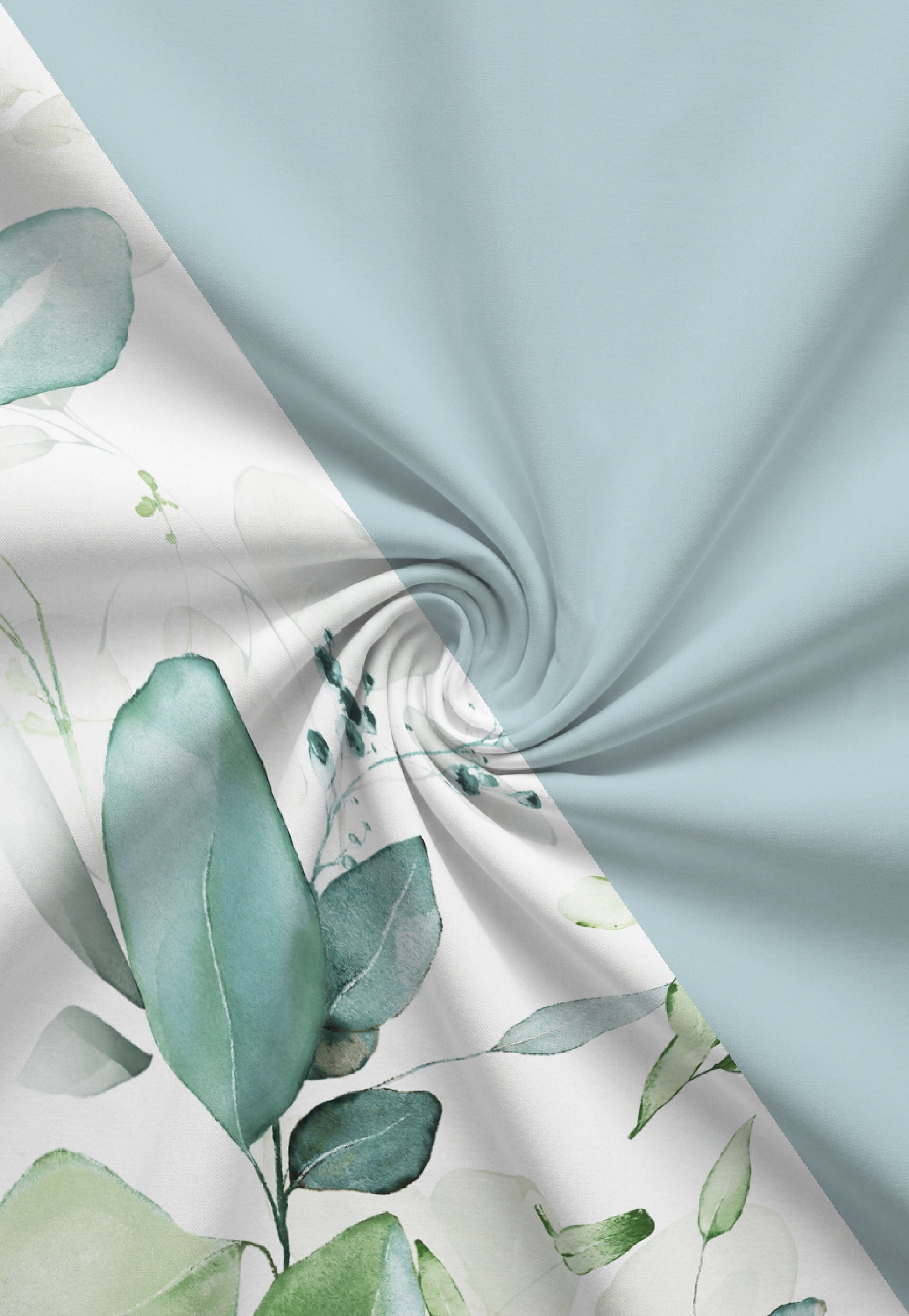 biberna Tencel Bettwäsche Aqua – Stoffmuster Tencel