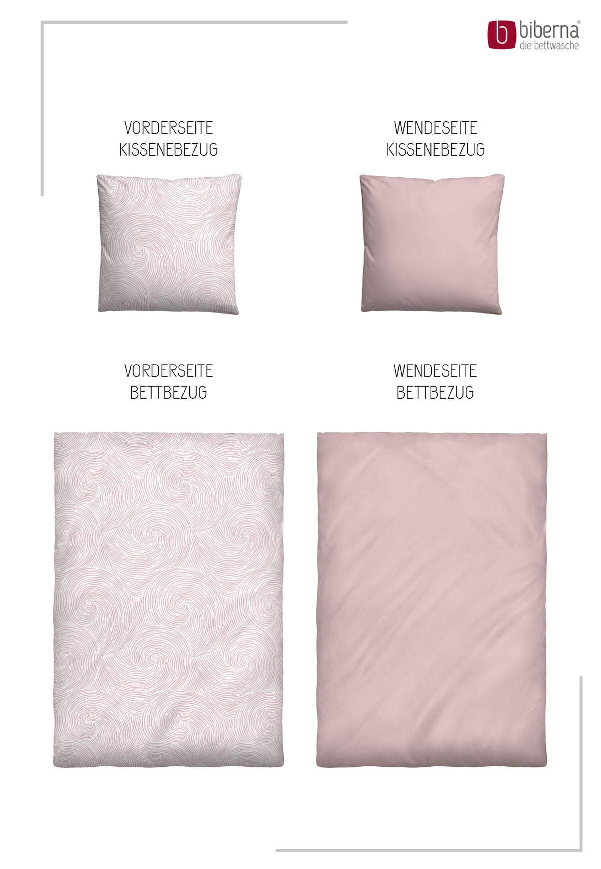 biberna Tencel Bettwäsche Rose – Produktdetail