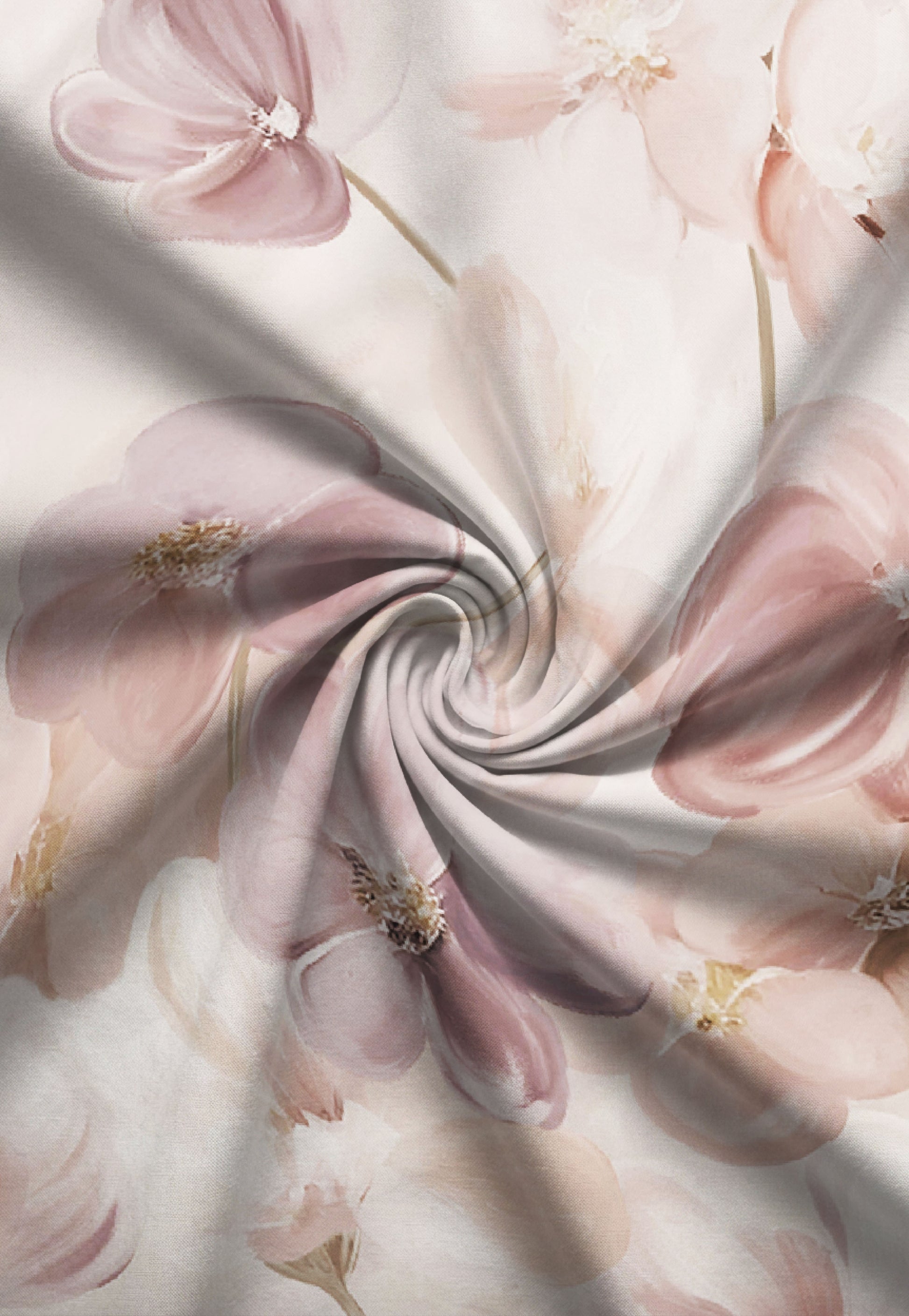 biberna Tencel Bettwäsche Rose – Stoffmuster Tencel