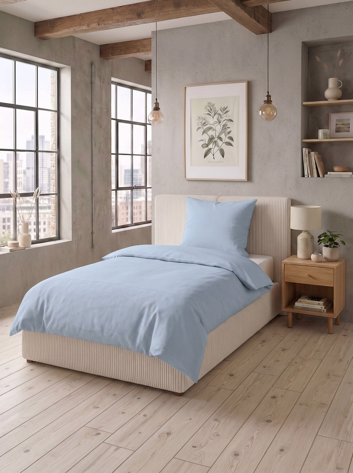biberna Tencel-Flanell Bettwäsche - im Schlafzimmer
