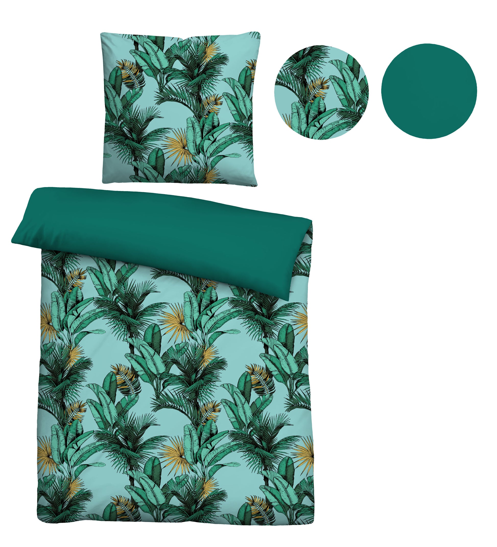 Castell Baumwoll Satin Bettwäsche – Mako-Satin Qualität – weiche Bettwäsche