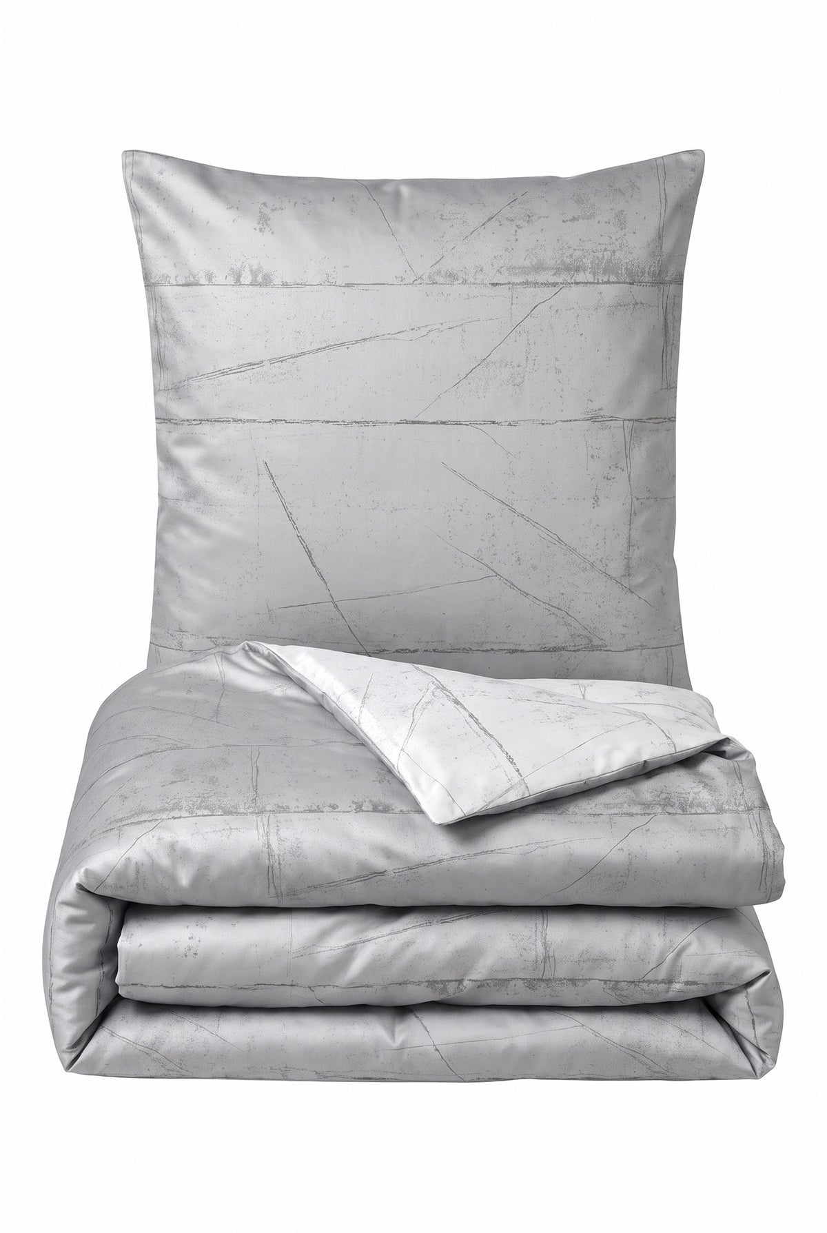 biberna Baumwoll-Satin Bettwäsche – Set gefaltet