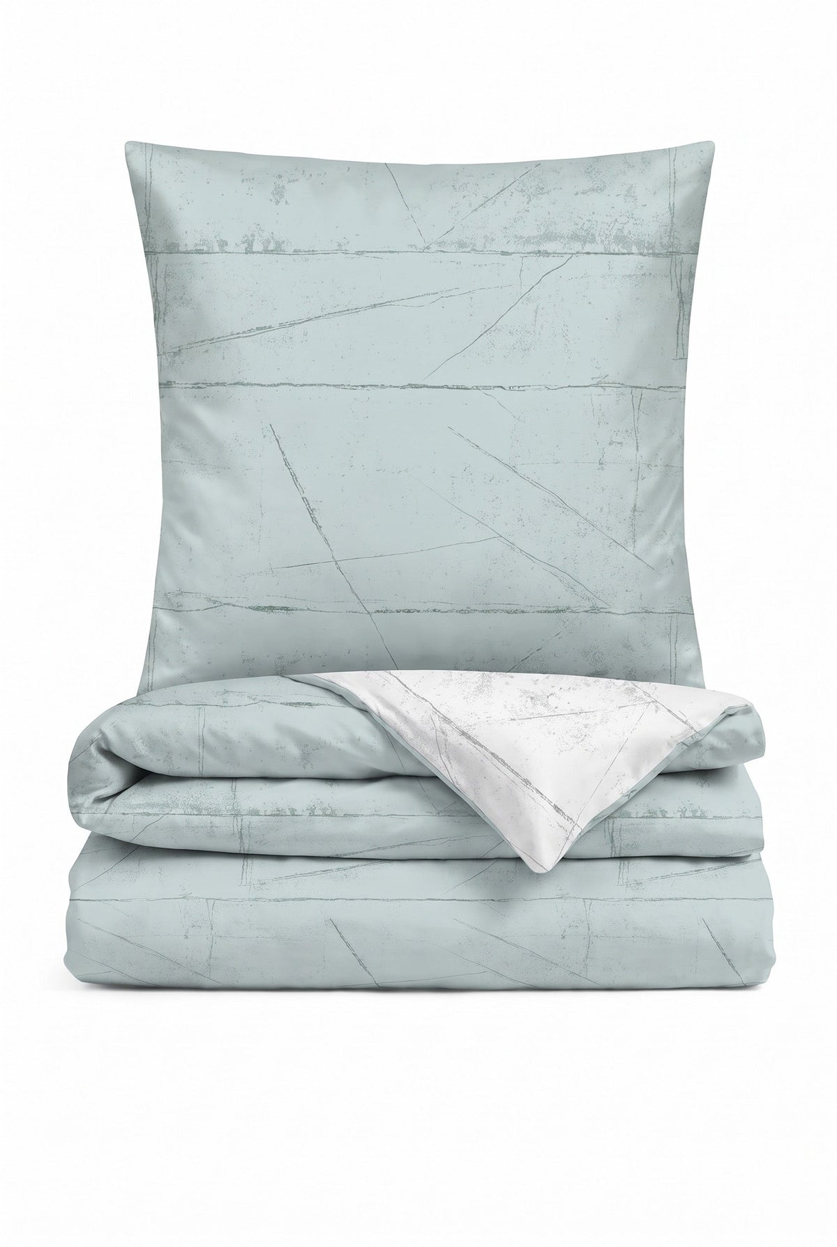 biberna Baumwoll-Satin Bettwäsche - Set gefaltet