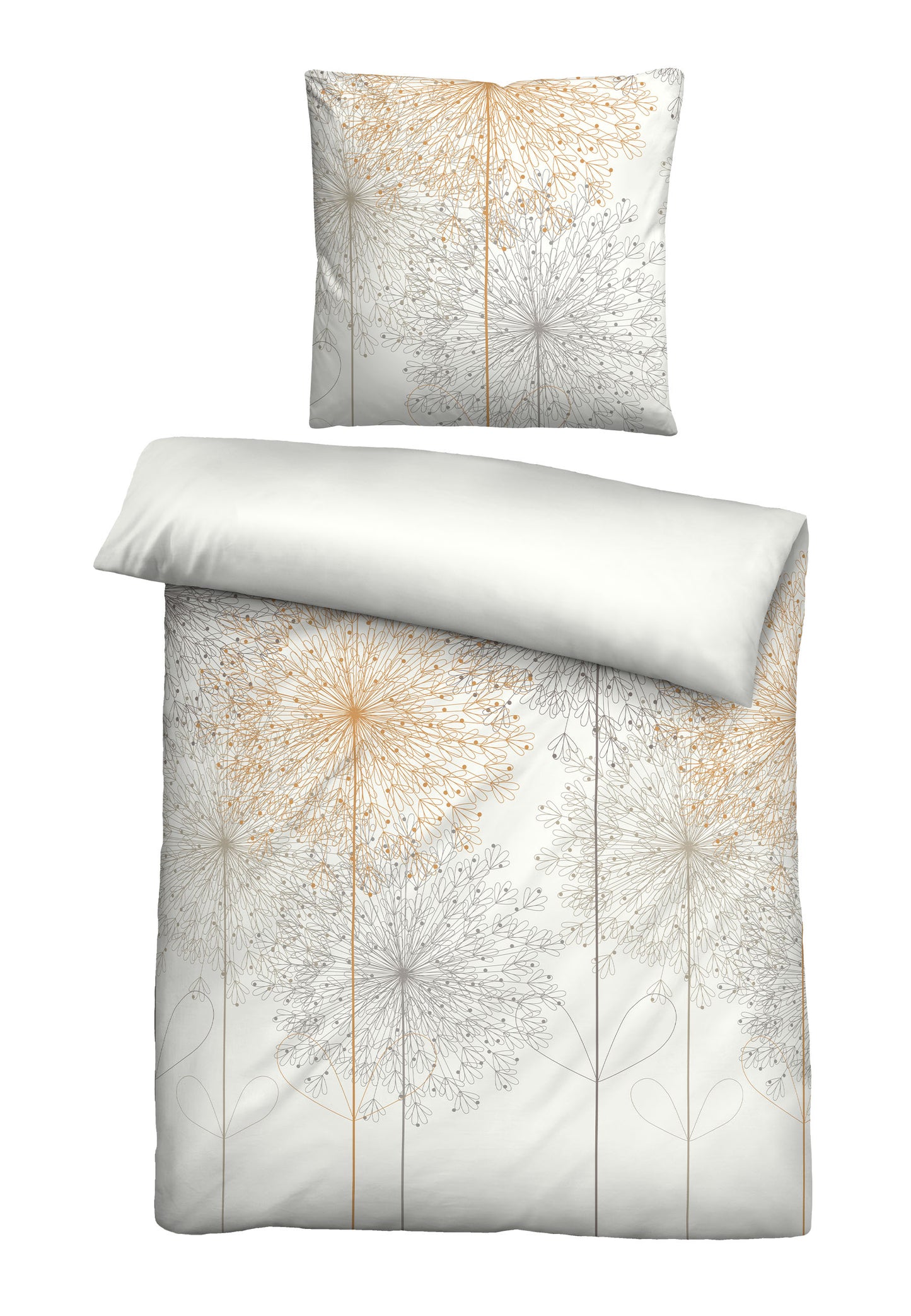 biberna Baumwoll-Satin Bettwäsche Gold