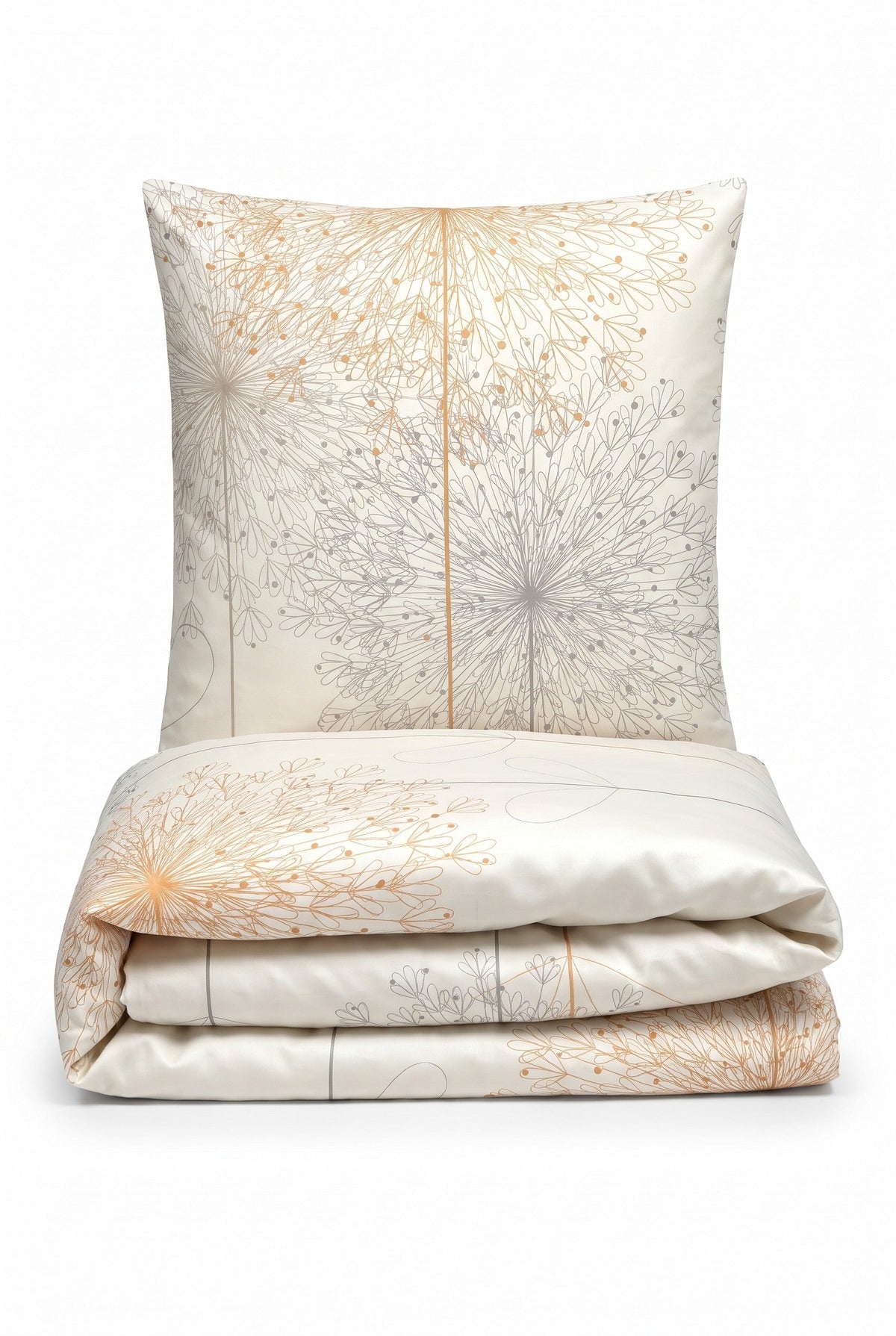 biberna Baumwoll-Satin Bettwäsche - Set gefaltet