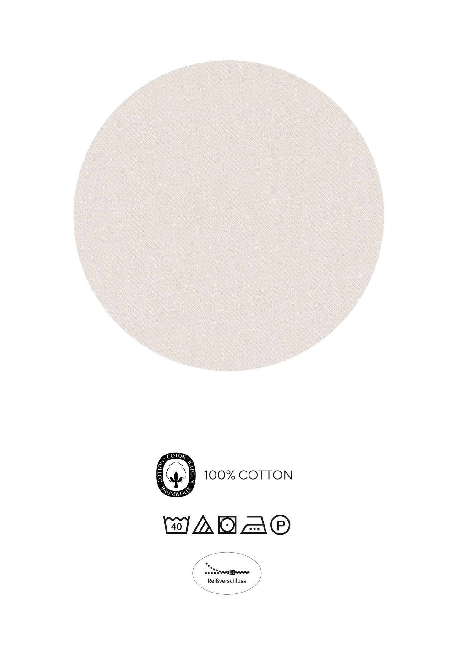 biberna Mako-Satin Bettwäsche Natur – Produktdetail