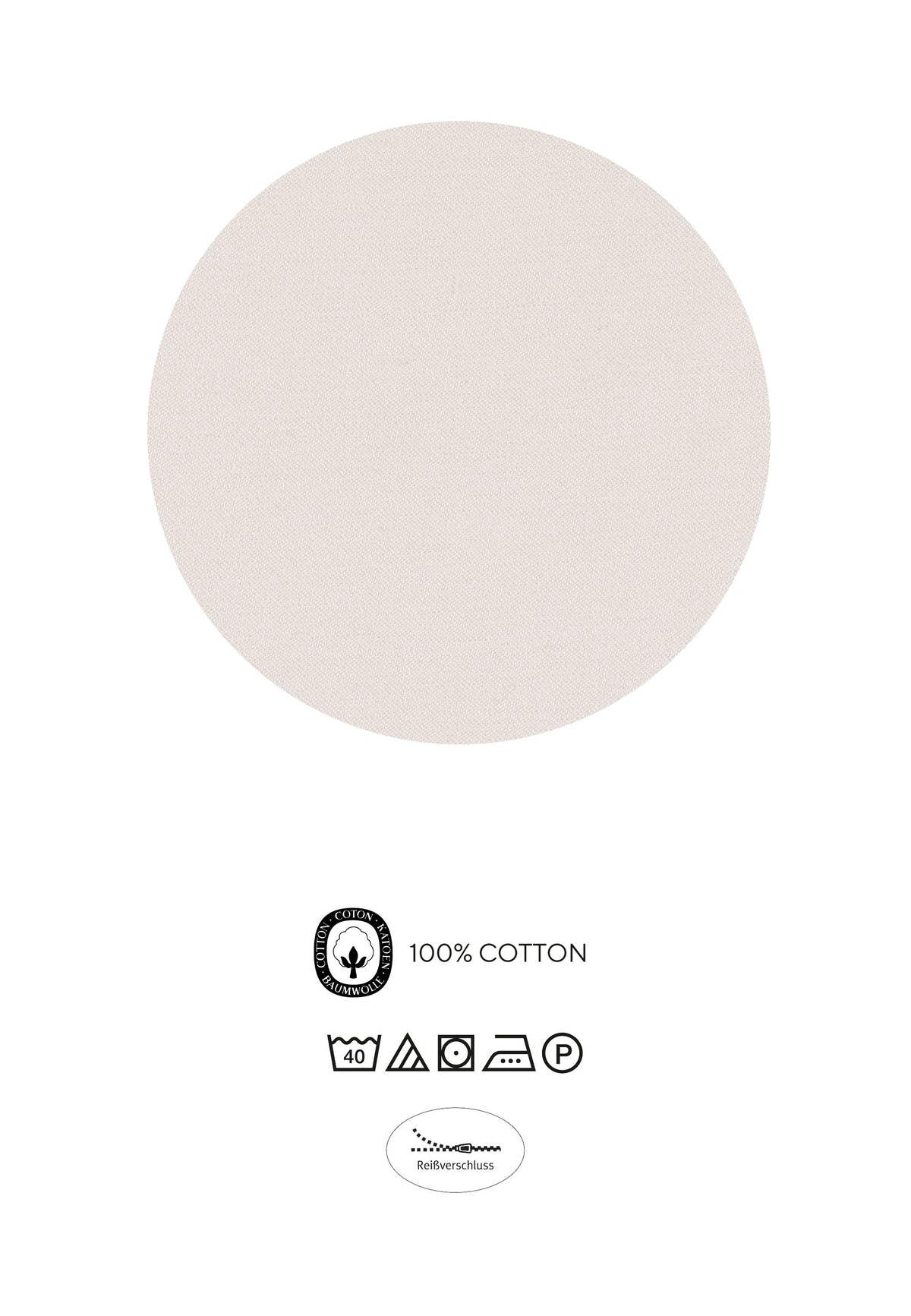 biberna Mako-Satin Bettwäsche Natur – Produktdetail