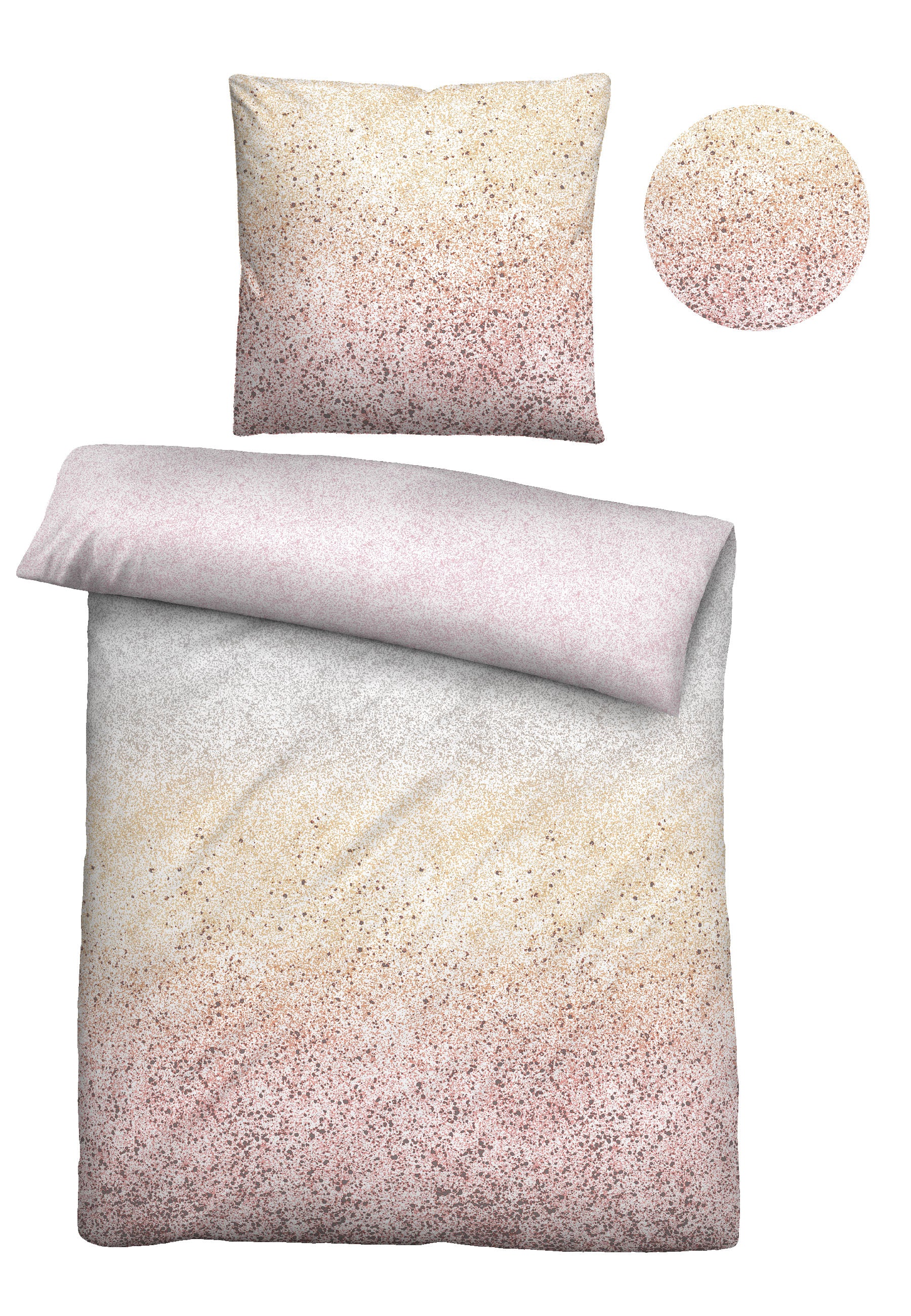 biberna Mako-Satin Bettwäsche Bunt – Stoffmuster Mako-Satin